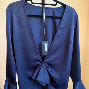 Navy Blue Plenty by Tracy Reese Blouse